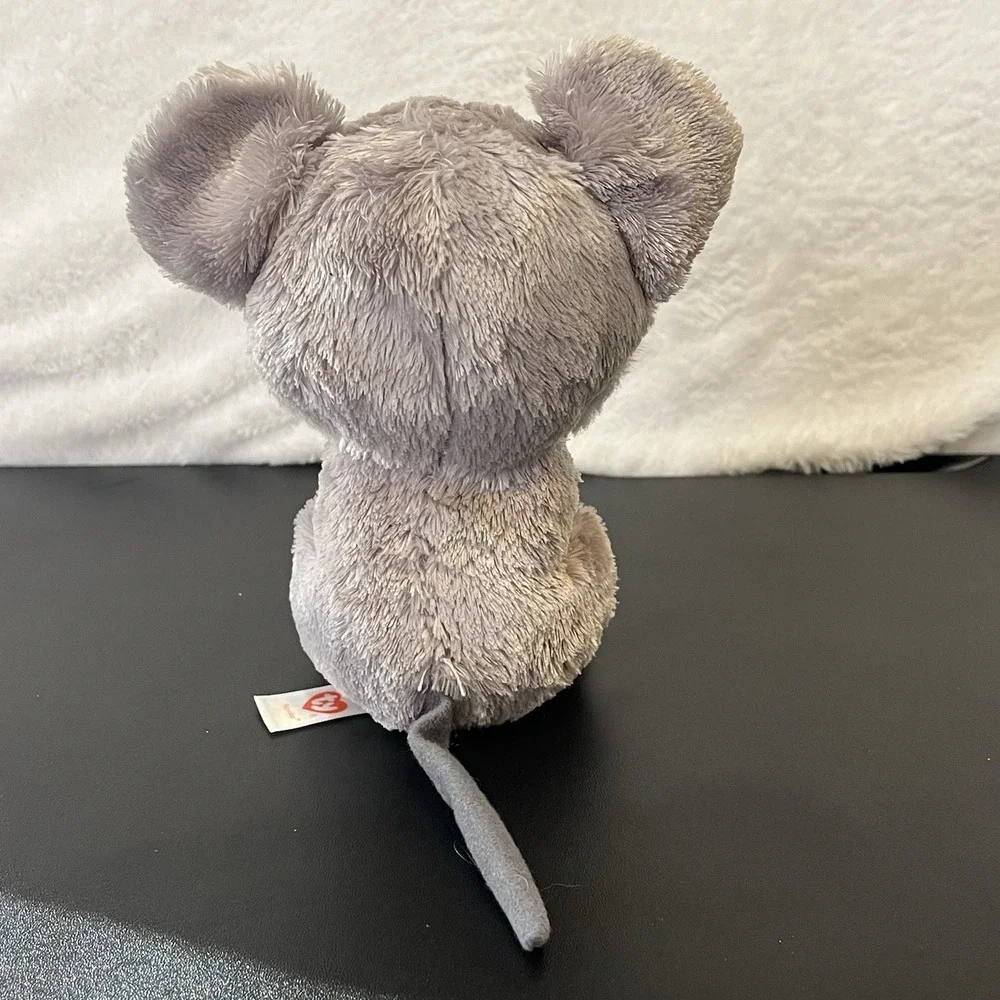 Ty Beanie Boos Squeaker the Mouse Plush Holding Cheese Stuffed Animal 2015 Toy